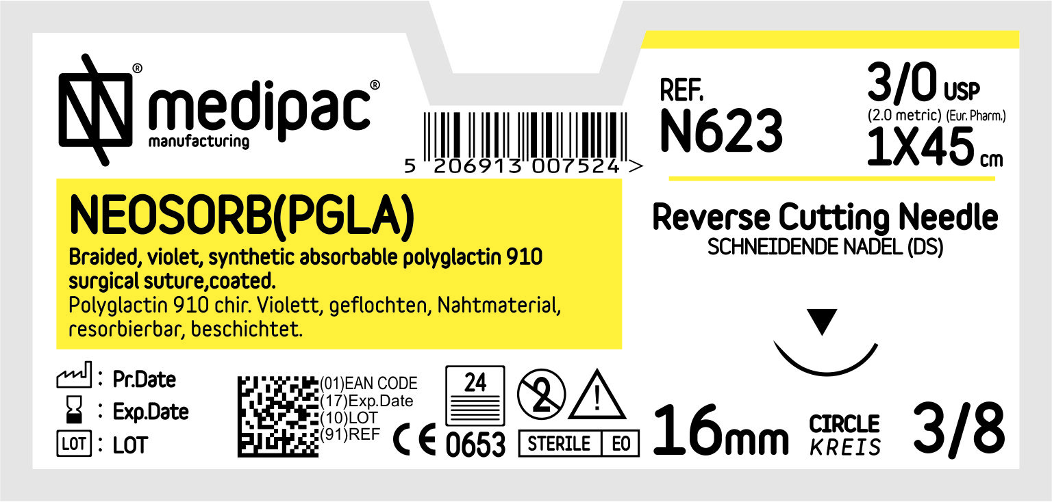 Neosorb Chirurgické šití Neosorb (PGLA)
