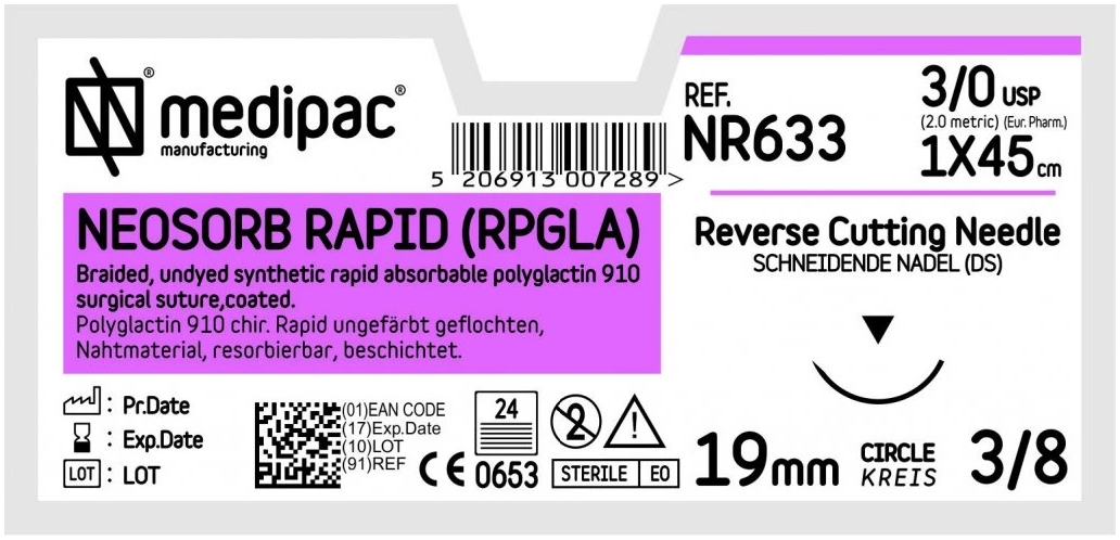 Neosorb Chirurgické šití Neosorb Rapid (RPGLA)
